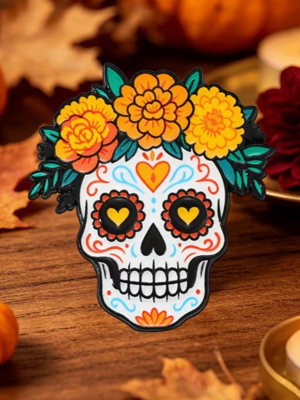 Dia de los Muertos Brooch